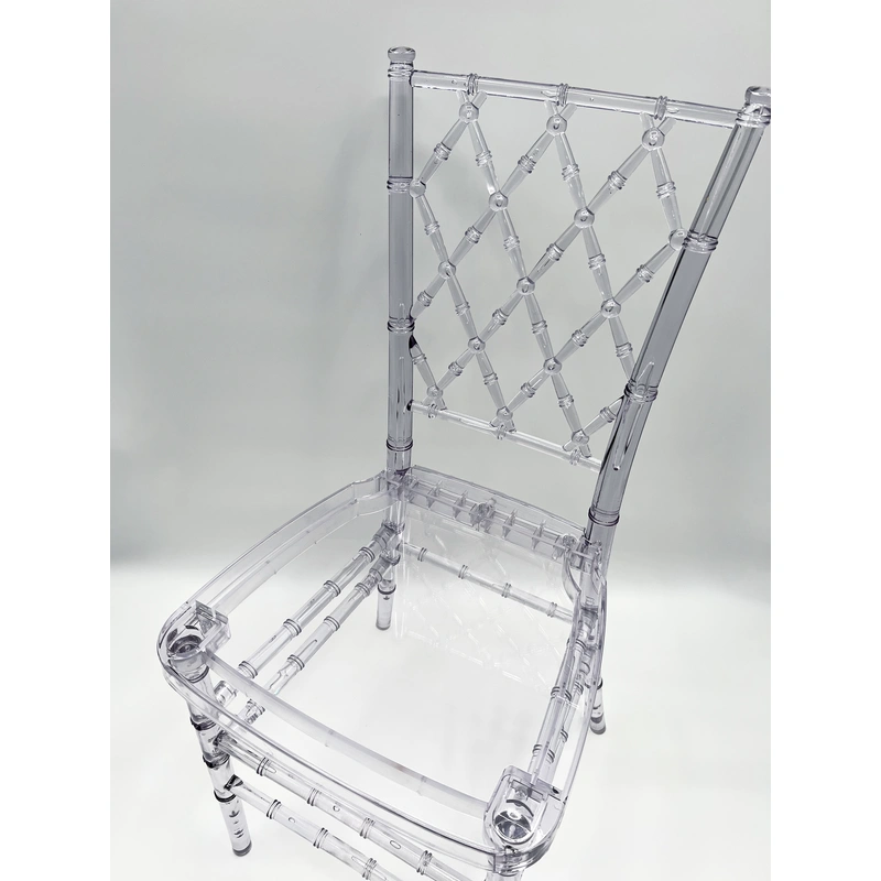 Clear Crystal Plastic Chair - Durable Material, Long-lasting Companion