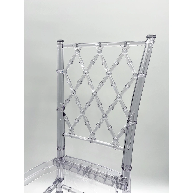 Clear Crystal Plastic Chair - Durable Material, Long-lasting Companion