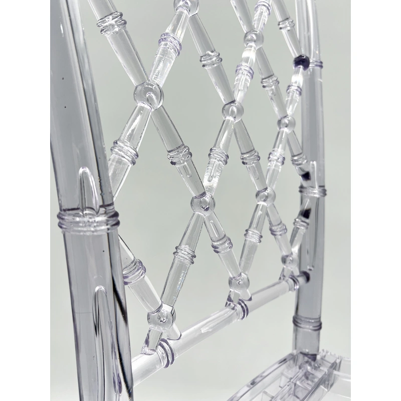 Clear Crystal Plastic Chair - Durable Material, Long-lasting Companion