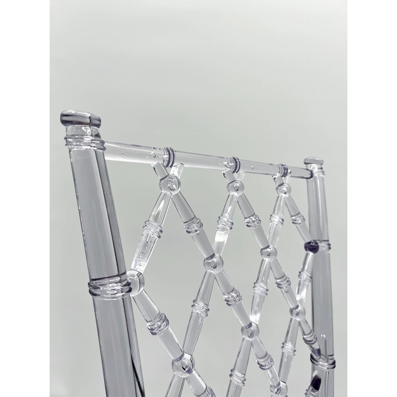 Clear Crystal Plastic Chair - Durable Material, Long-lasting Companion
