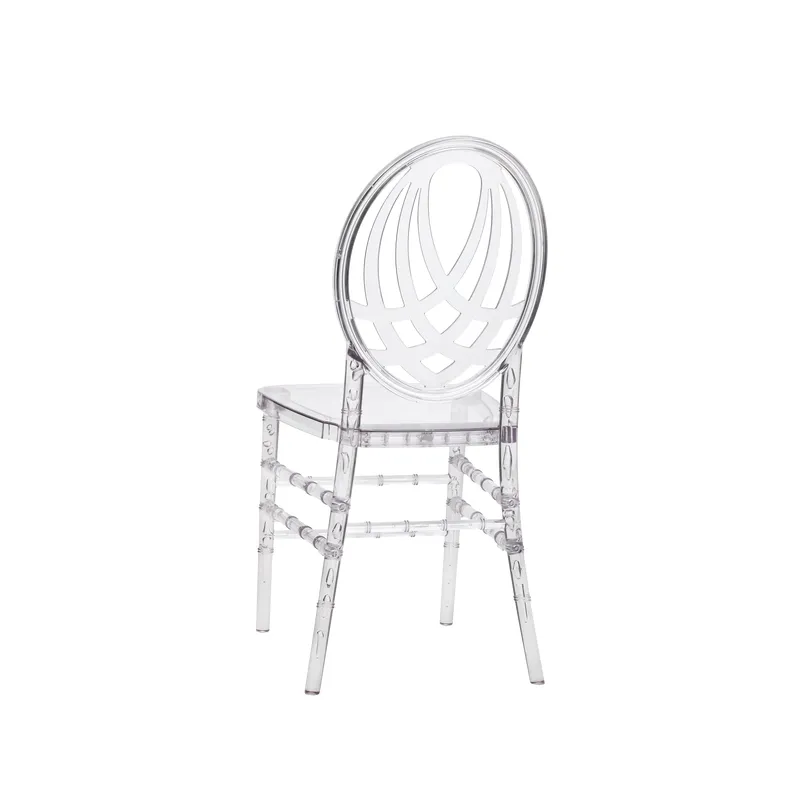 Transparent Crystal Plastic Chair - Economical, Home Choice