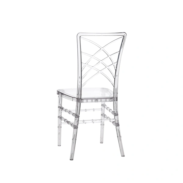 Space Optimizing Solutions - Transparent Crystal Plastic Chairs