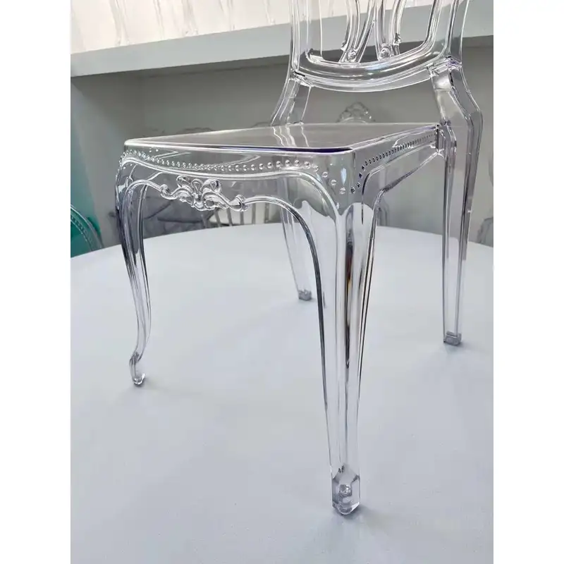 Lightweight design, easy to move - Clear crystal plastic chairs