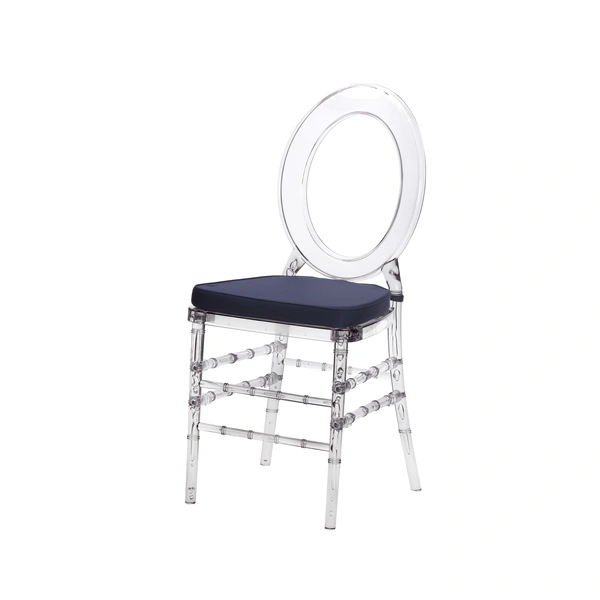 Living Room Decorative Highlights - Clear Crystal Plastic Chairs