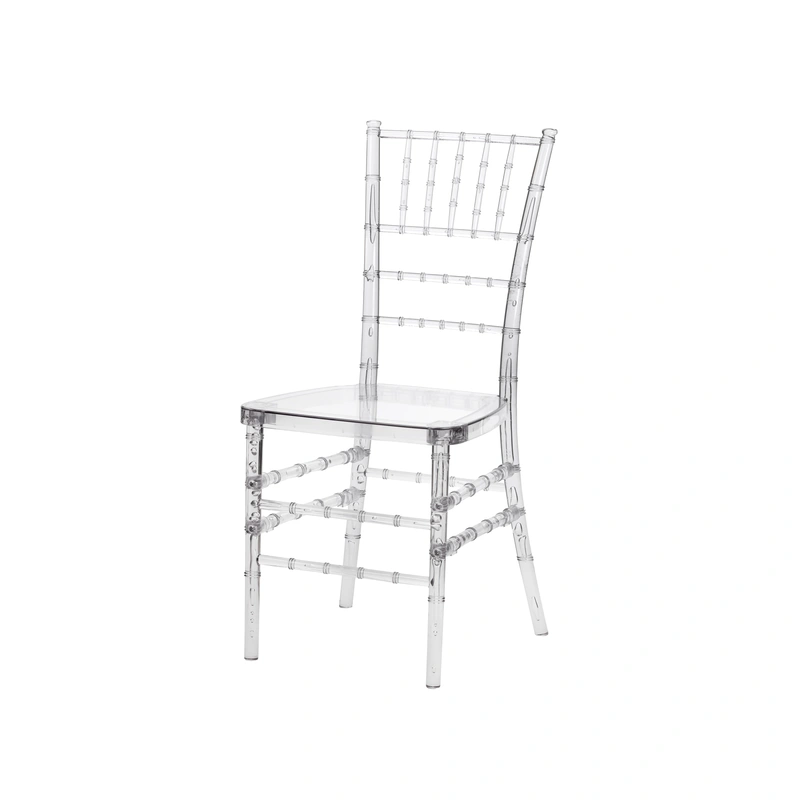 Modern Home Essentials Clear Crystal Plastic Chairs