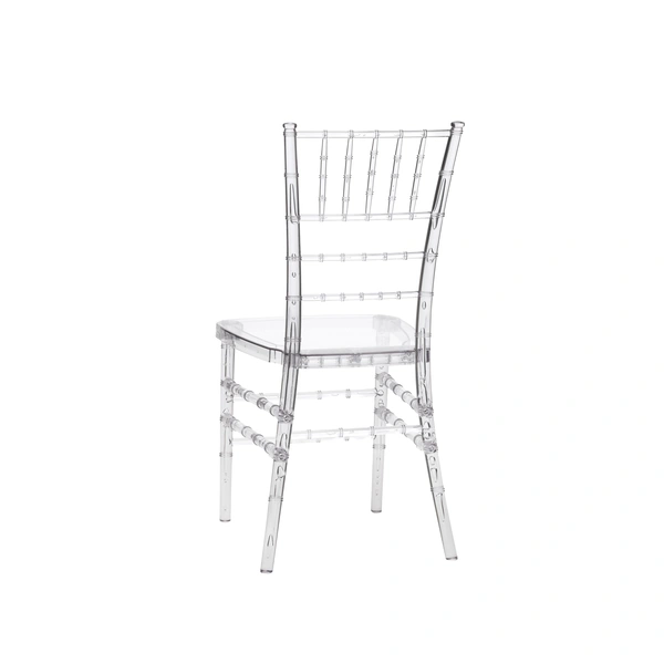 Modern Home Essentials Clear Crystal Plastic Chairs