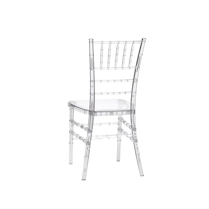 Modern Home Essentials Clear Crystal Plastic Chairs