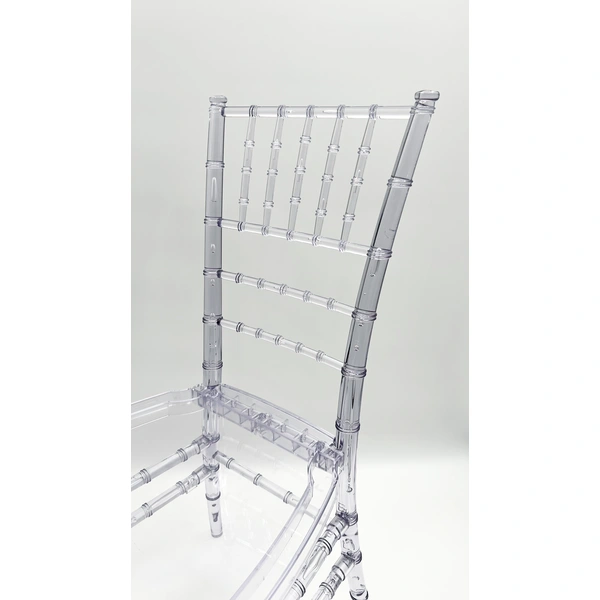 Modern Home Essentials Clear Crystal Plastic Chairs