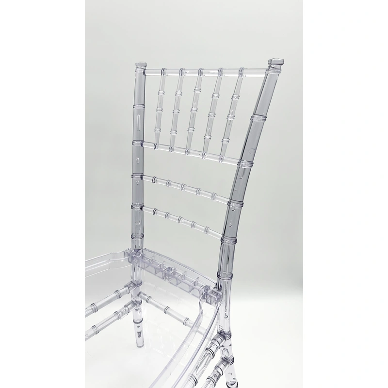 Modern Home Essentials Clear Crystal Plastic Chairs