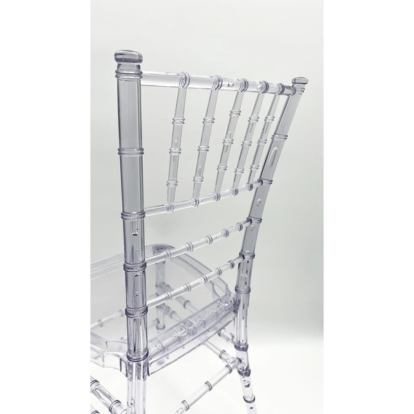 Modern Home Essentials Clear Crystal Plastic Chairs