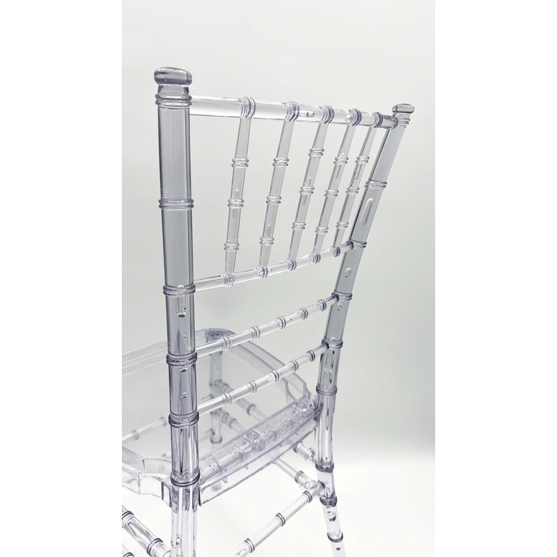 Modern Home Essentials Clear Crystal Plastic Chairs