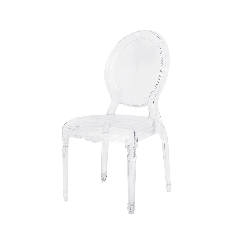 Stylish and eco-friendly plastic crystal chair