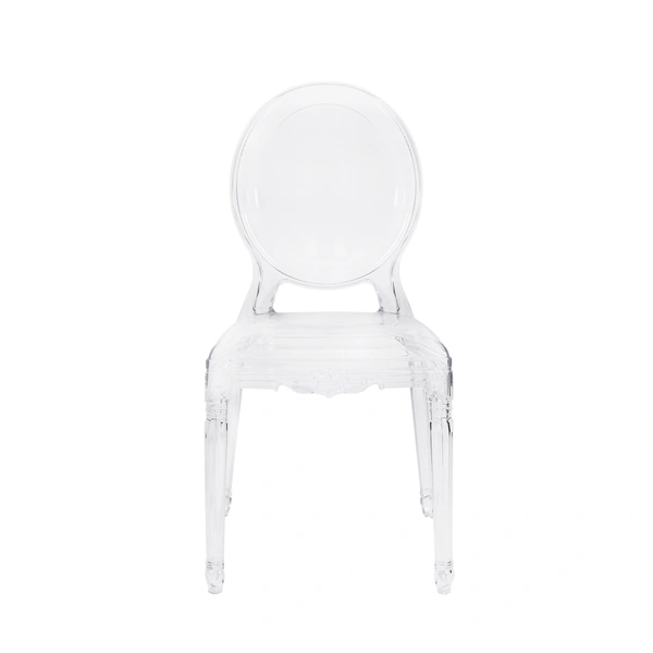 Stylish and eco-friendly plastic crystal chair