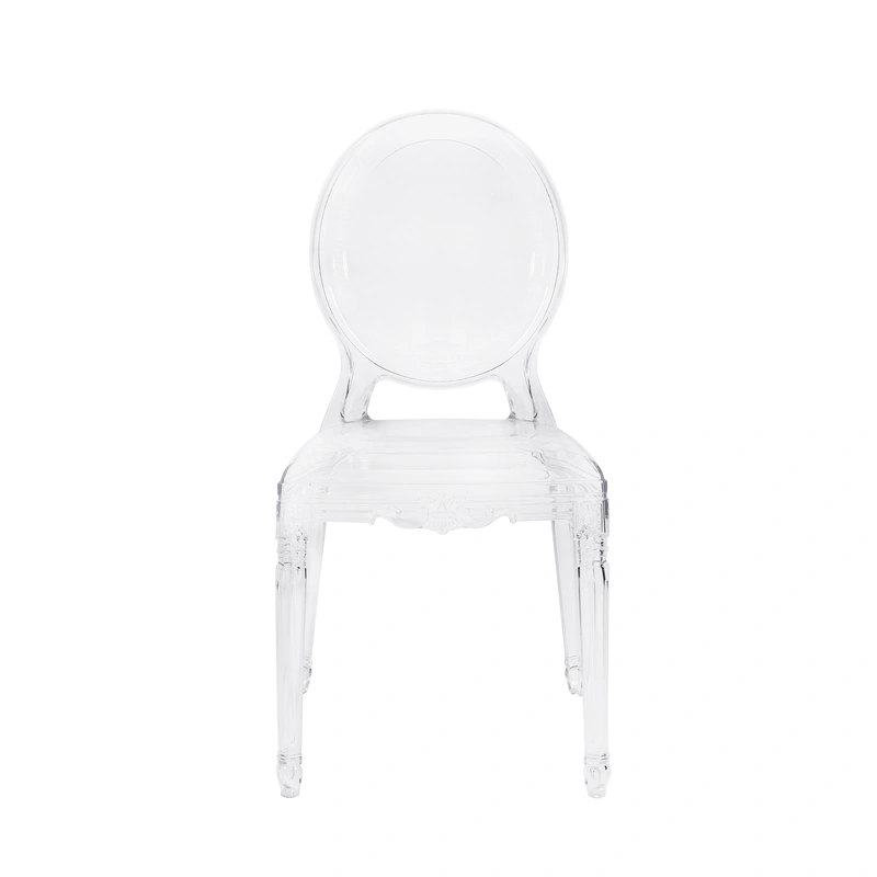 Stylish and eco-friendly plastic crystal chair