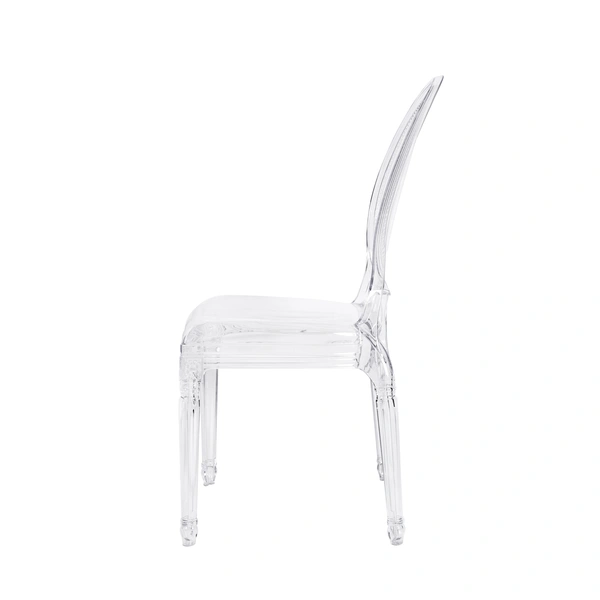 Stylish and eco-friendly plastic crystal chair