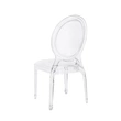 Stylish and eco-friendly plastic crystal chair