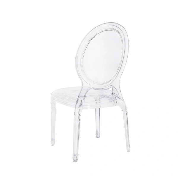 Stylish and eco-friendly plastic crystal chair