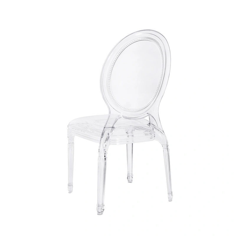Stylish and eco-friendly plastic crystal chair