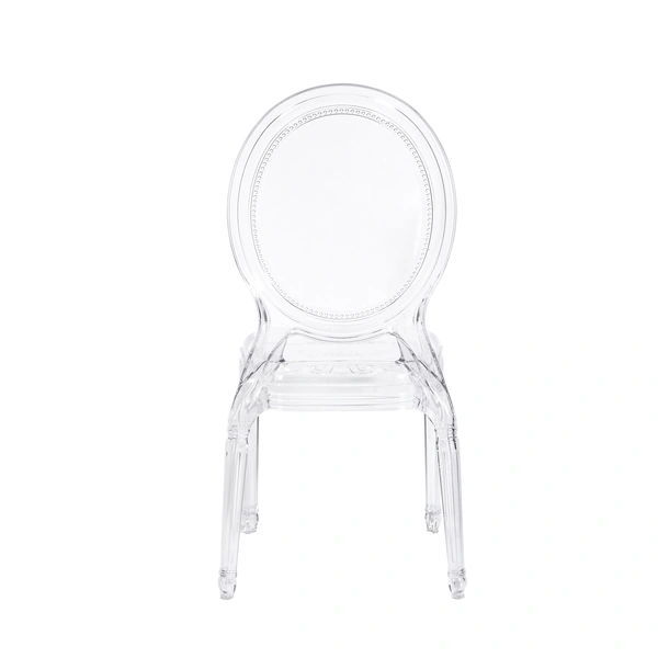 Stylish and eco-friendly plastic crystal chair