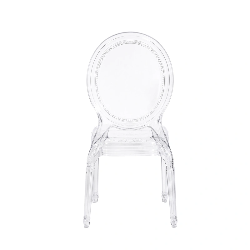 Stylish and eco-friendly plastic crystal chair