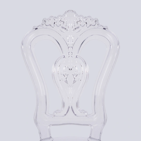 Durable Clear Crystal Plastic Chair