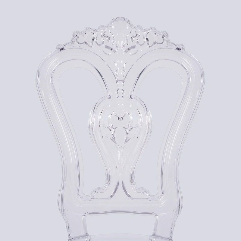 Durable Clear Crystal Plastic Chair