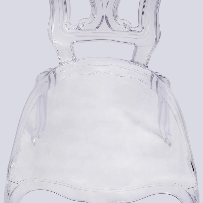 Durable Clear Crystal Plastic Chair