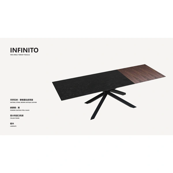 Brown Antique Leather Laminate Table, Showing An Antique Home Space