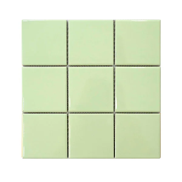 Green Glossy Ceramic Mosaic