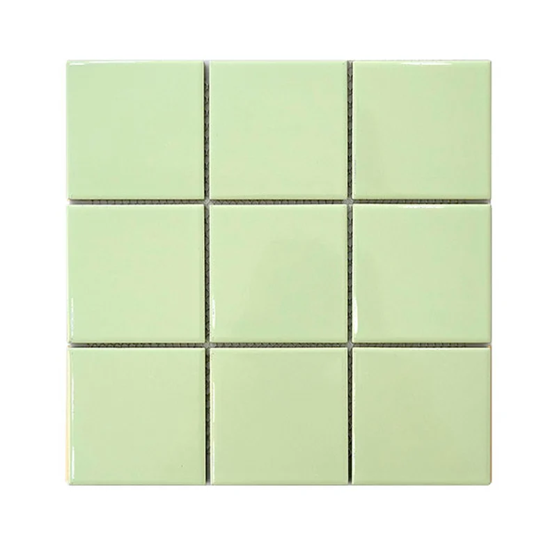 Green Glossy Ceramic Mosaic
