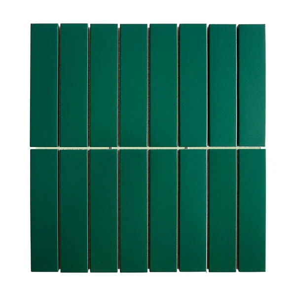 Dark Green Matte Ceramic Mosaic