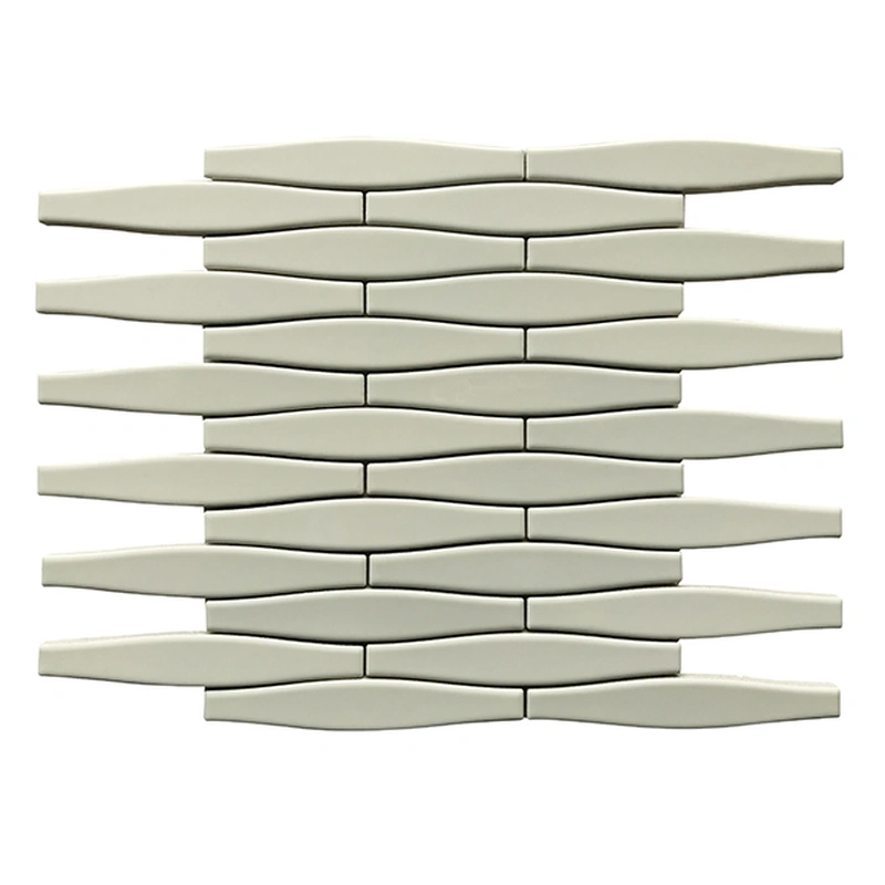 Biscuit Glossy Convex Porcelain Mosaic