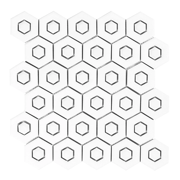 White Glossy Ceramic Mosaic