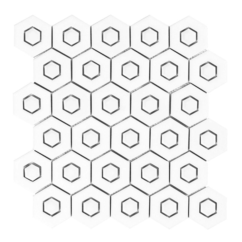 White Glossy Ceramic Mosaic