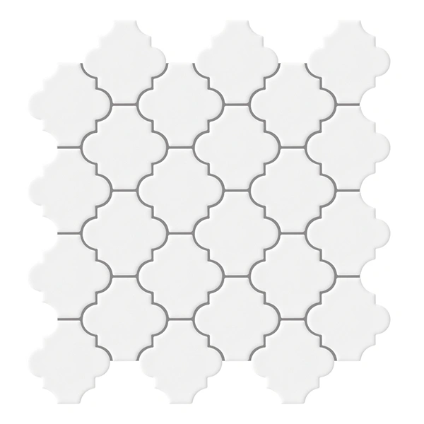 White Glossy Ceramic Mosaic