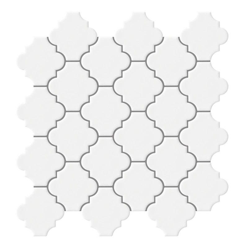 White Glossy Ceramic Mosaic