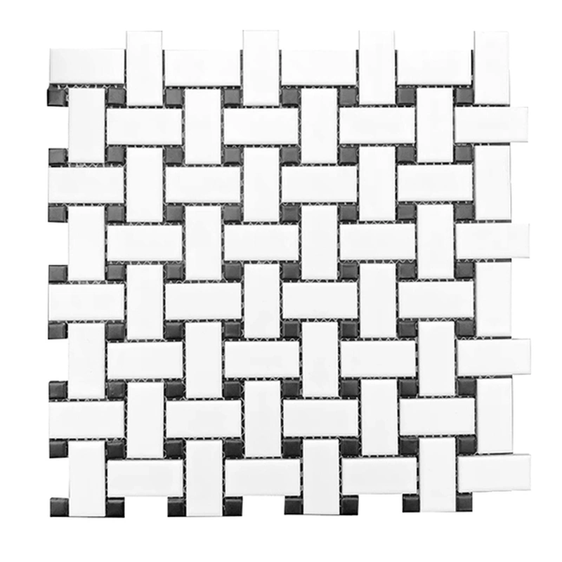 Black&White Matte Ceramic Mosaic