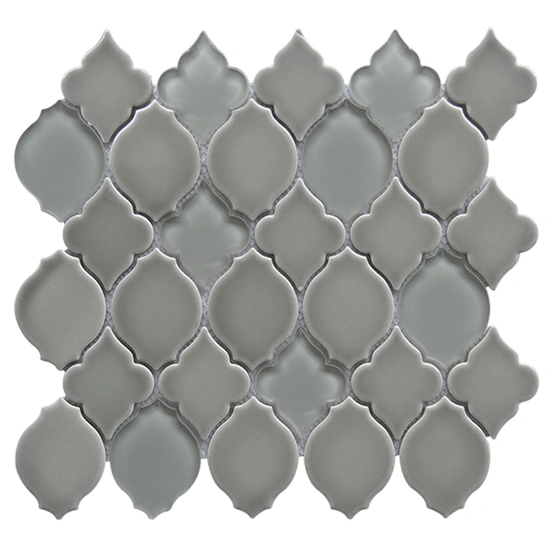 Atpalas Brown Lantern Glass&Ceramic Mosaic