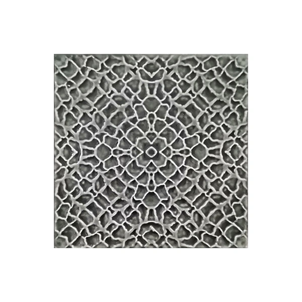 Gray 3D Glossy Porcelain Tile