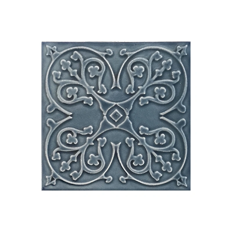 Blue 3D Glossy Ceramic Mosaic