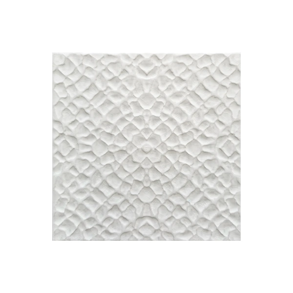 White 3D Glossy Ceramic Mosaic
