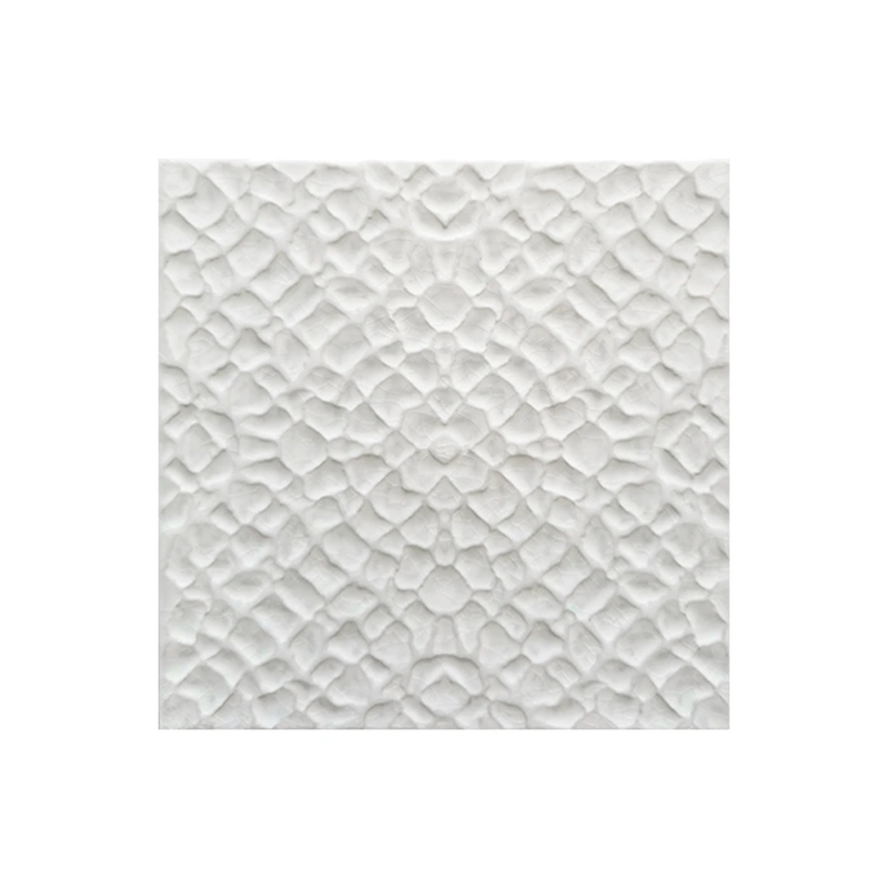 White 3D Glossy Ceramic Mosaic