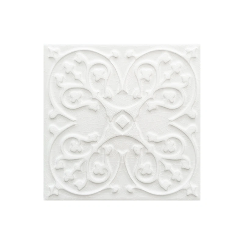 White 3D Glossy Ceramic Mosaic