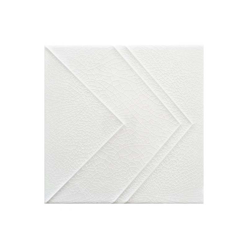 White 3D Glossy Ceramic Mosaic