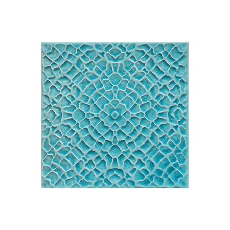 Blue 3D Glossy Ceramic Mosaic