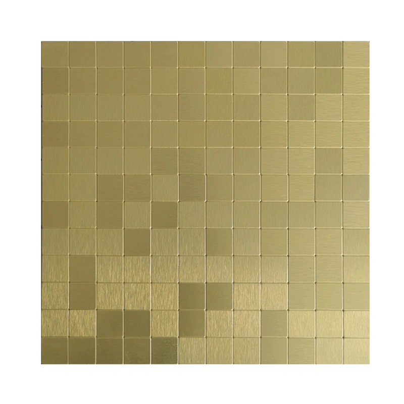 Atpalas Peel & Stick Golden Lantern Metal Mosaic