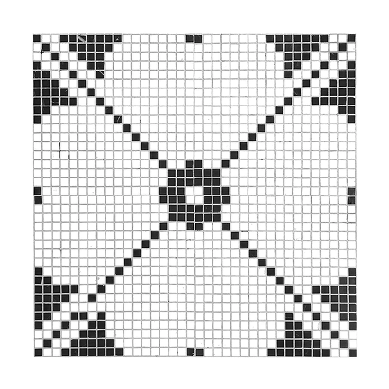 Atpalas Carrara Black&White Marble Mosaic