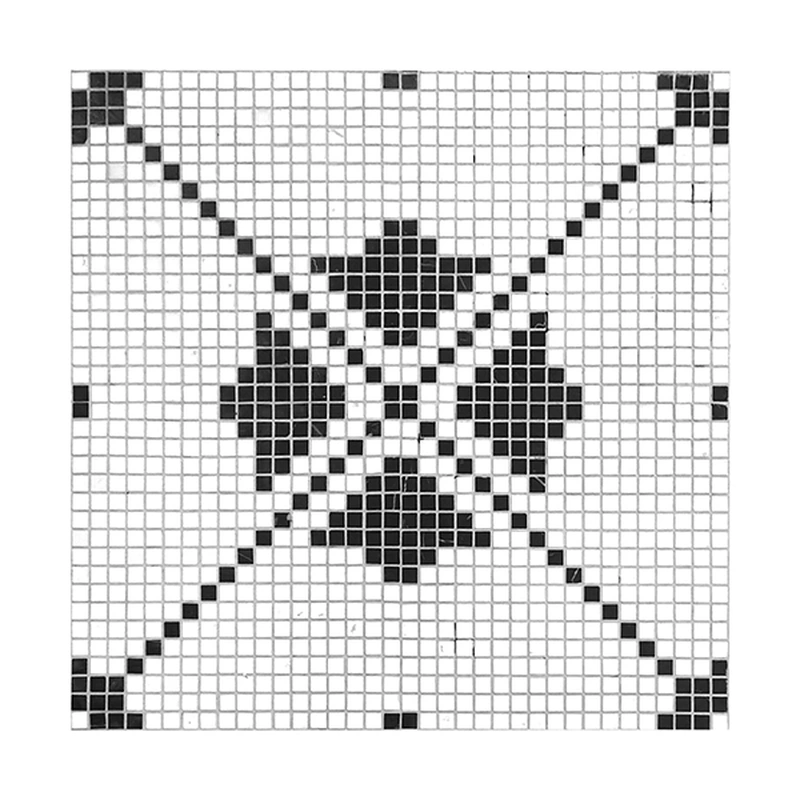 Atpalas Carrara Black&White Marble Mosaic