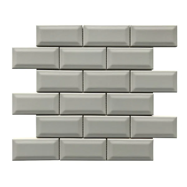 Grey 3D Glossy Ceramic Mosaic