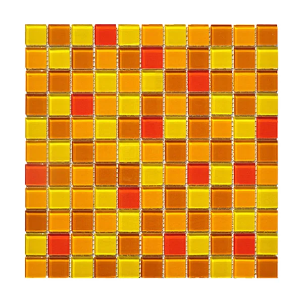 Atpalas Red&Yellow&Orange Swimming Pool Glass Tile